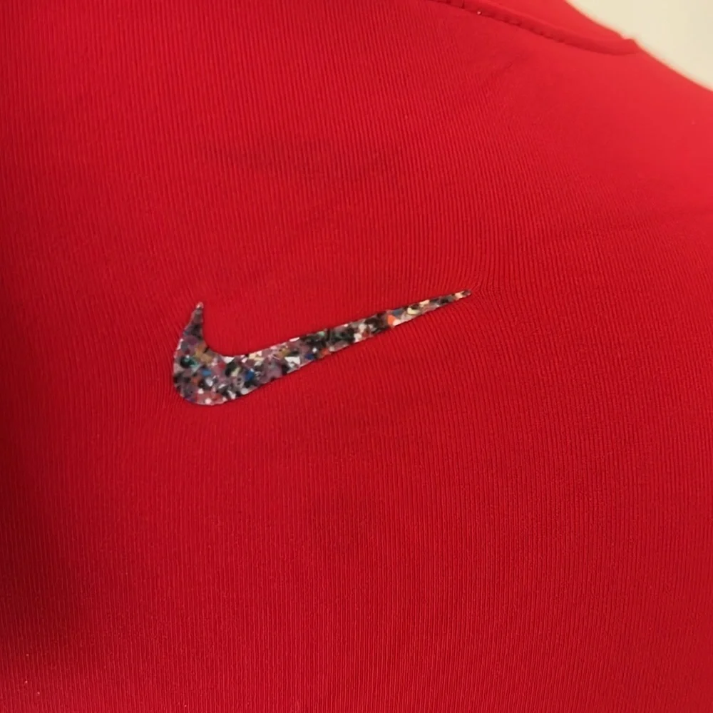 New! Nike small red long sleeve crop yoga top.